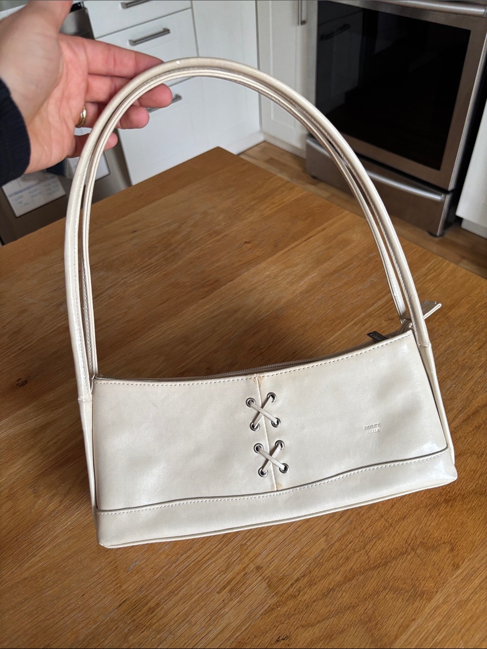 Women Bags Cream Shoulder Bag